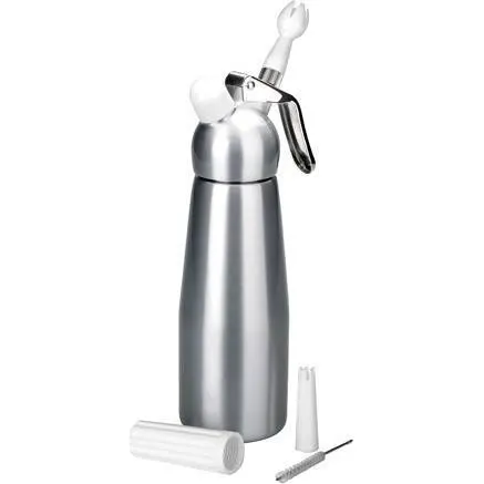 Hliníková láhev na šlehačku 500 ml pro jednorázové bombičky