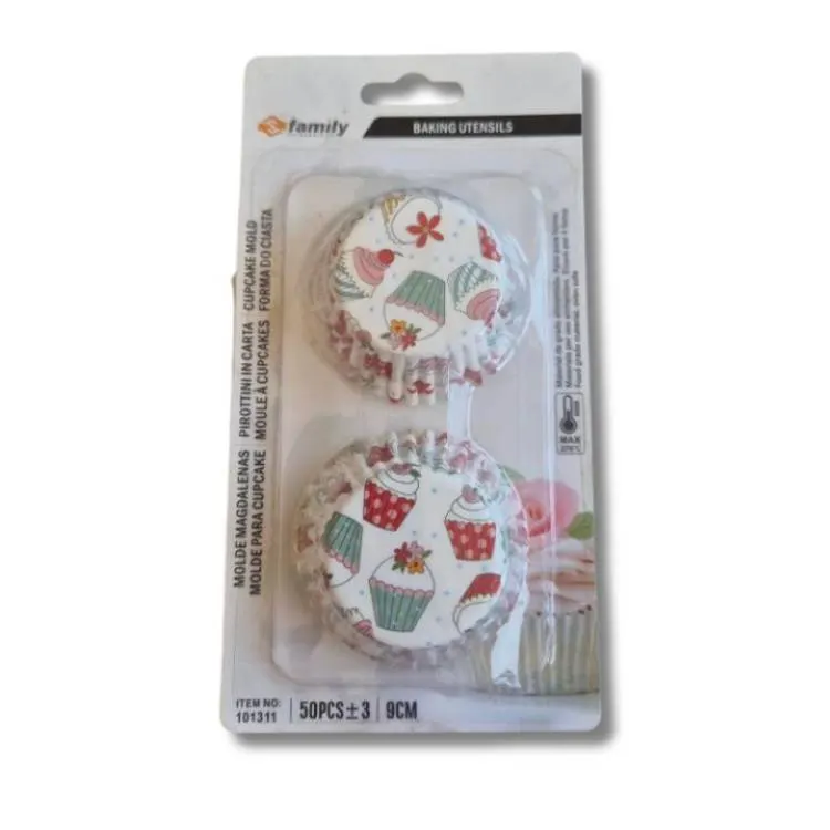 Košíčky na muffiny barevné Cupcake 4 x 2,2 cm 50 ks