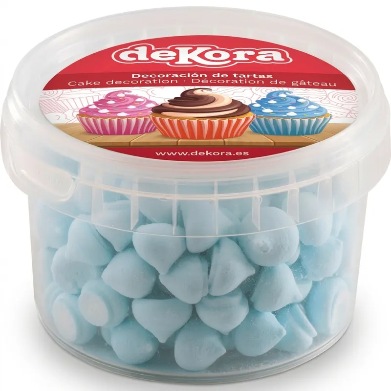 Modré cukrové pusinky na dort 90 g