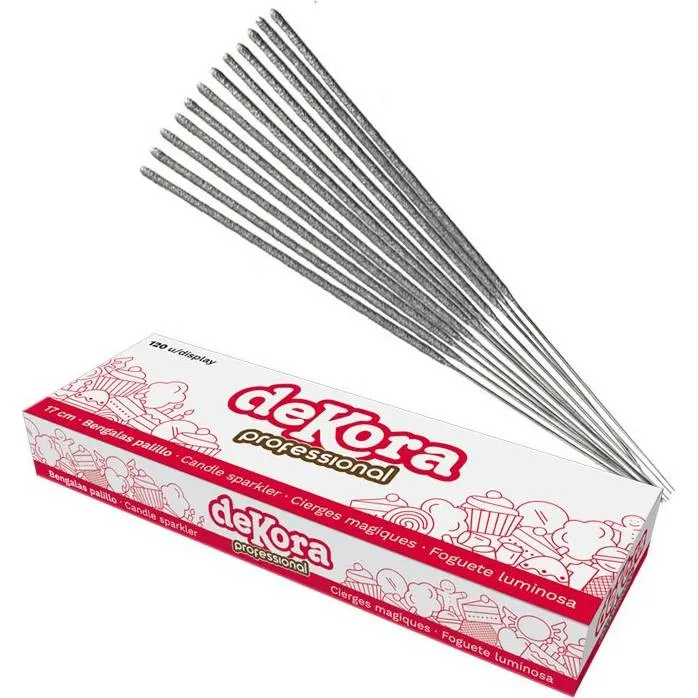 Prskavky na dort 17 cm, 120 ks
