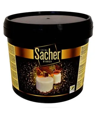 Poleva lesklá Sacher s příchutí bílé čokolády 6 kg
