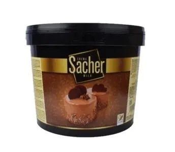 Poleva lesklá Sacher s příchutí mléčné čokolády 6 kg