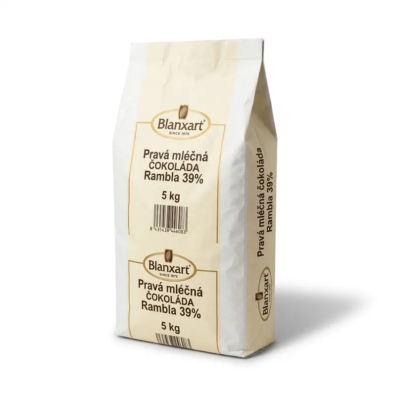 Blanxart Pravá mléčná čokoláda Rambla 39% 5 kg