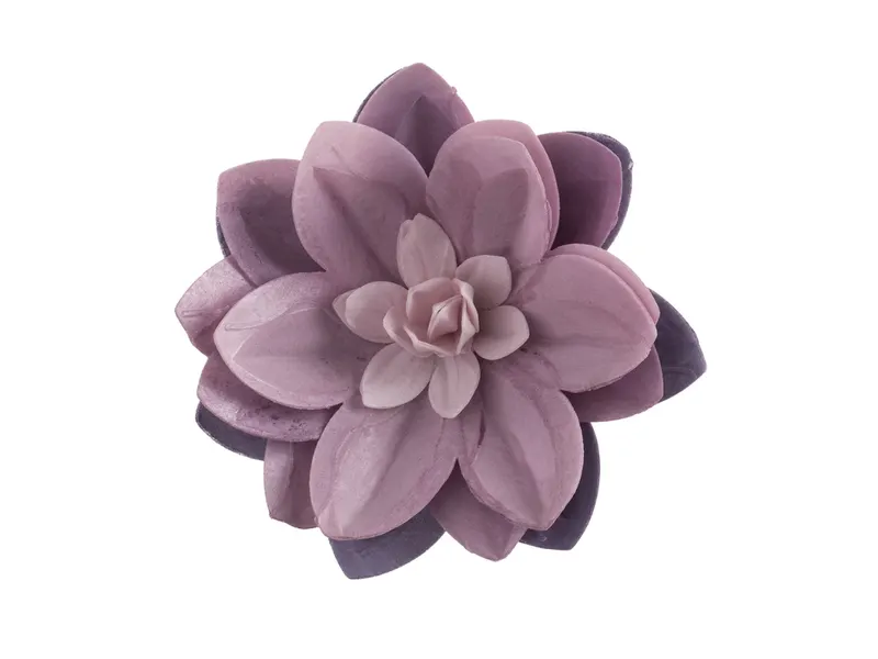 Jedlá dekorace z jedlého papíru lilie fialová 14 cm
