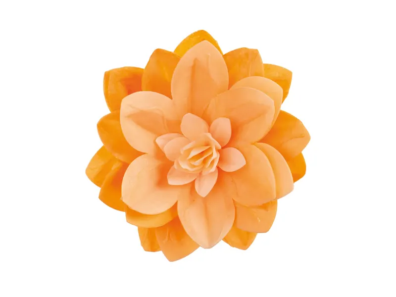 Jedlá dekorace z jedlého papíru lilie oranžová 14 cm