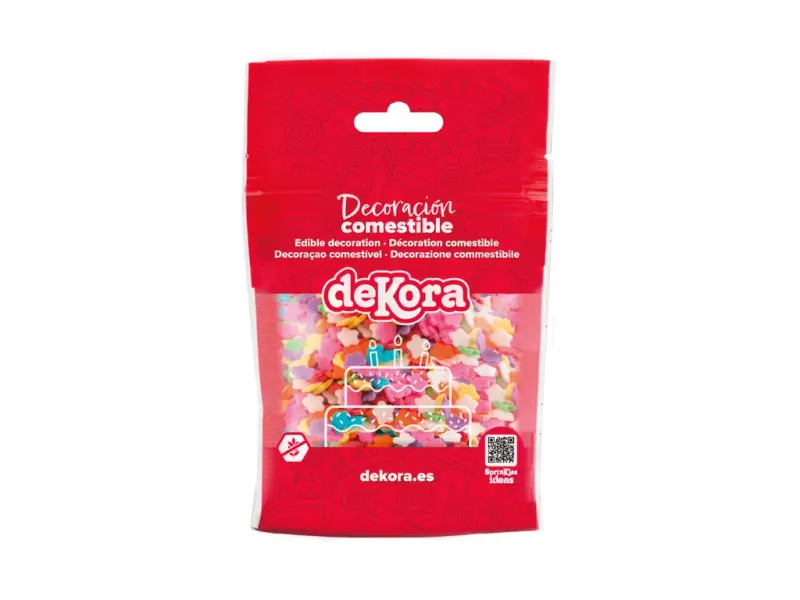 Cukrové sypání barevné hvězdičky 100 g