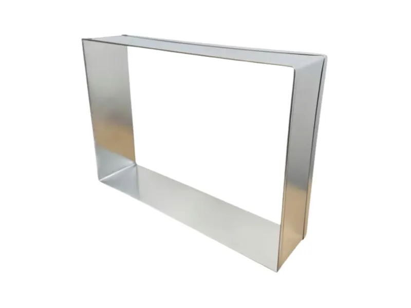 Dortový ráfek obdélník 34 × 25 cm, výška 6 cm, plech