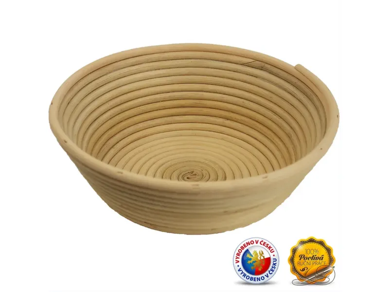 Ošatka na kynutí chleba pedigová kulatá 1,25 kg