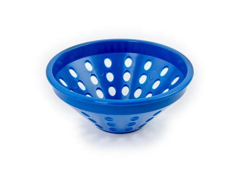 Ošatka na kynutí plastová kulatá modrá, průměr 19 cm