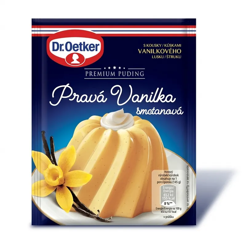 Puding s pravou vanilkou smetanový, Premium 40 g