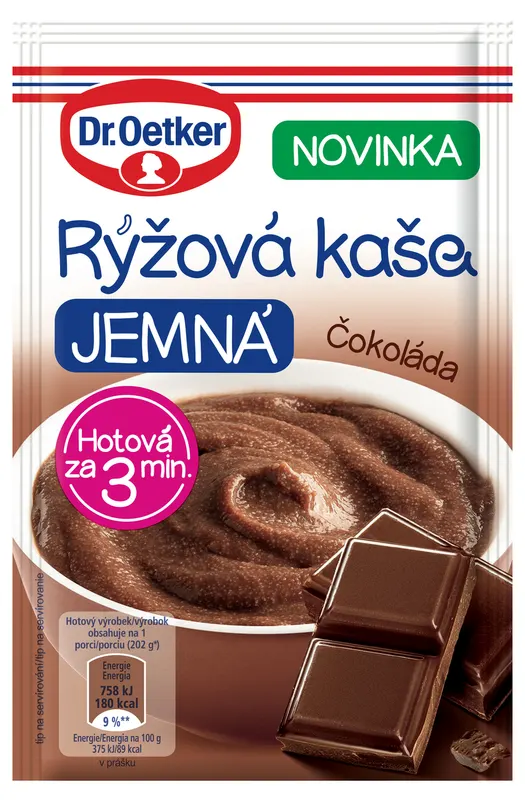 Rýžová kaše jemná čokoláda 52 g
