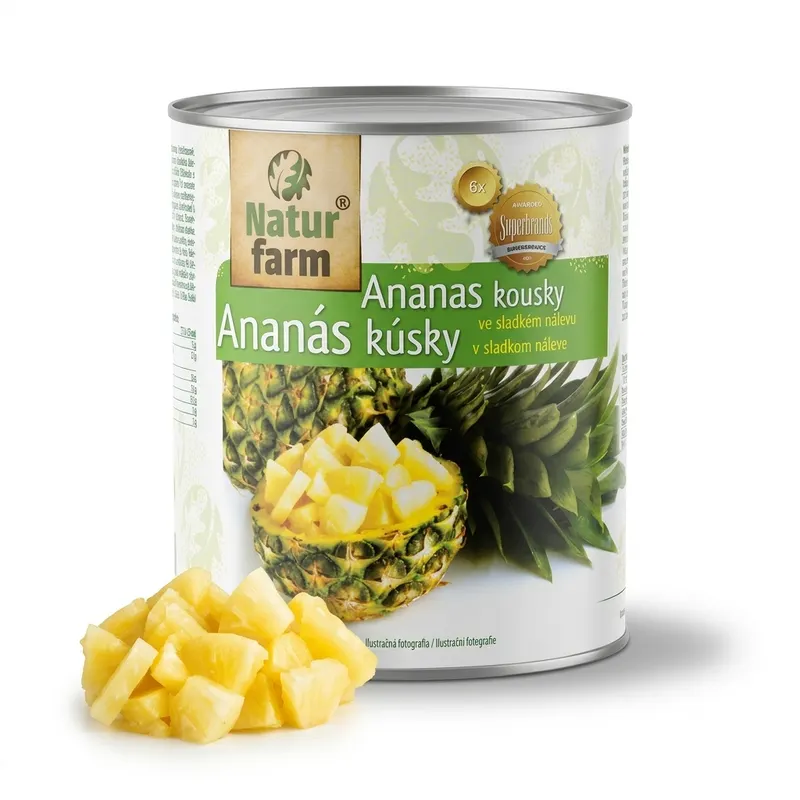 Ananasový kompot kousky 3 kg
