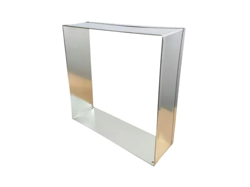 Dortový ráfek čtverec 20 × 20 cm, výška 6 cm, plech