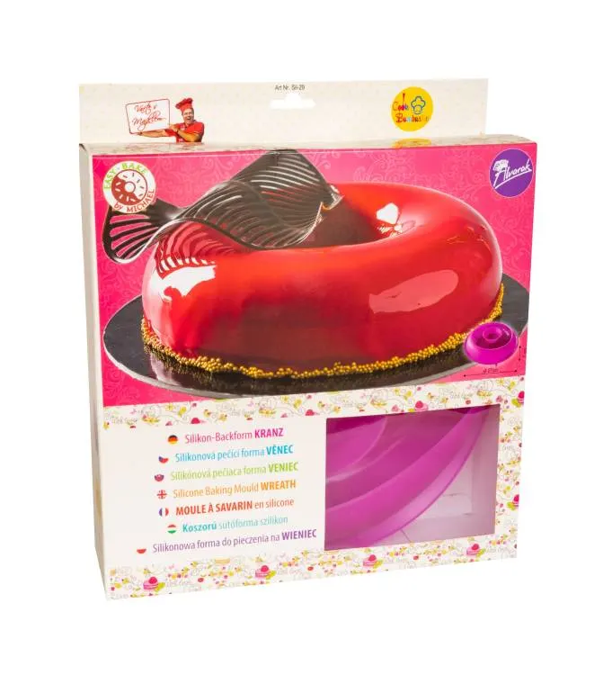 Silikonová forma na věnec, průměr 27 cm