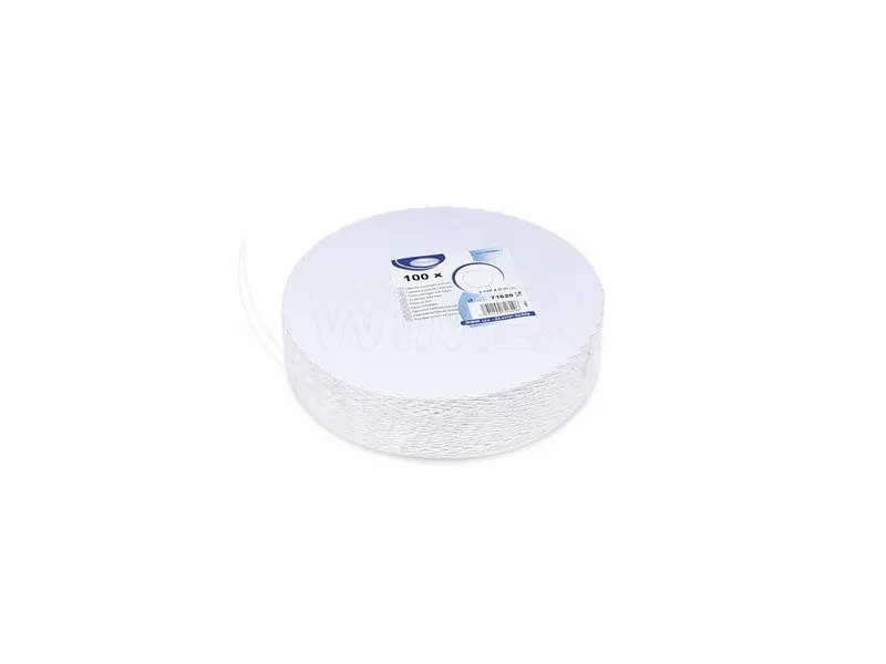 Dortové podložky kulaté bílé, průměr 20 cm, 100 ks