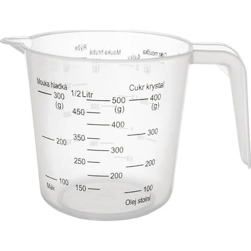 Kuchyňská odměrka s uchem a výlevkou 0,5 l