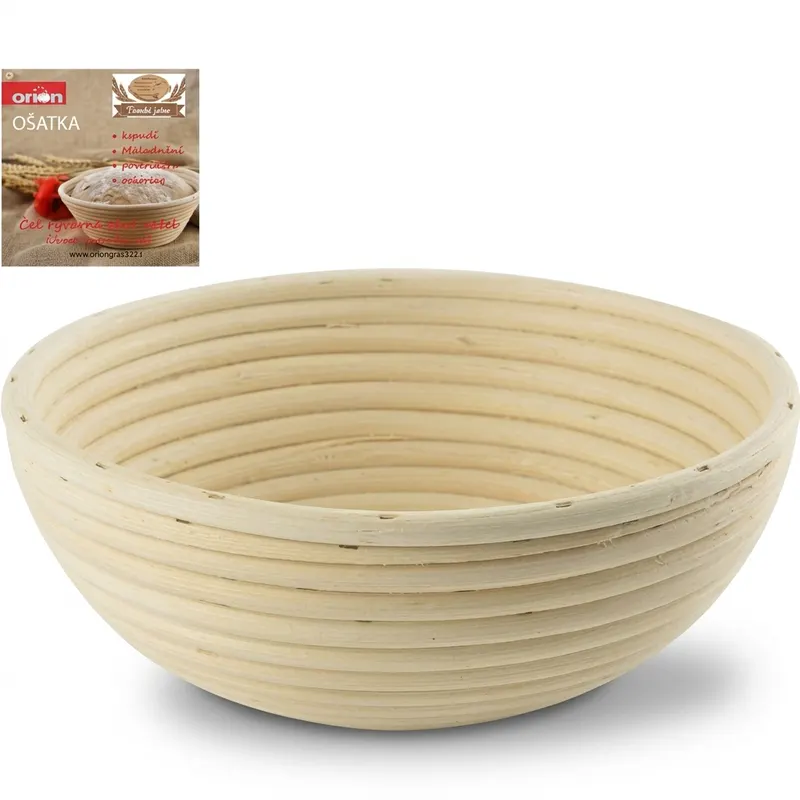 Ošatka ratanová kulatá na kynutí pečiva 21 cm