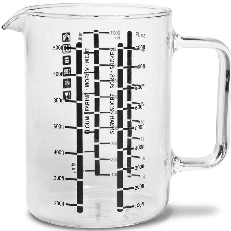 Skleněná odměrka 0,5 l