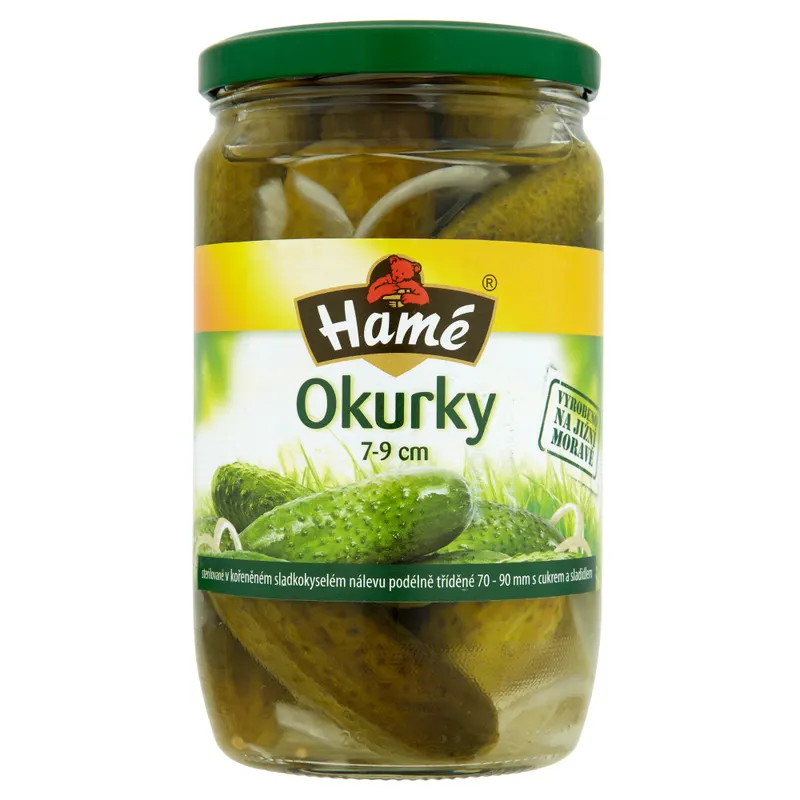 Hamé Okurky sterilované 7 - 9 cm 680 g