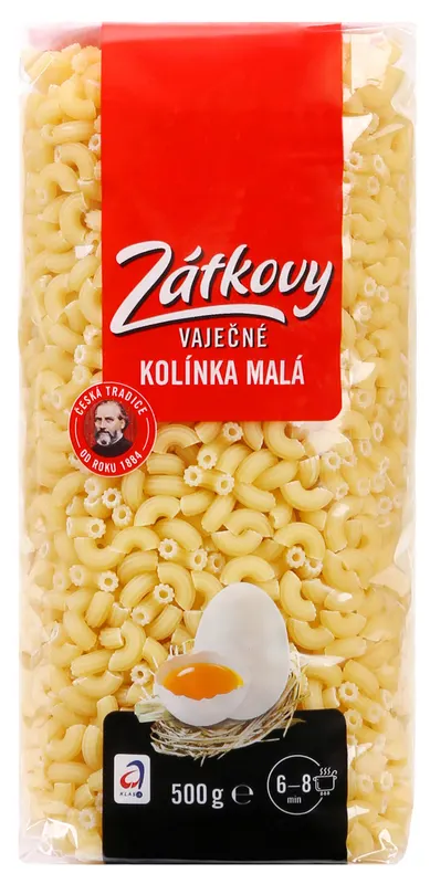 Zátkovy těstoviny Kolínka malá vaječná 500 g