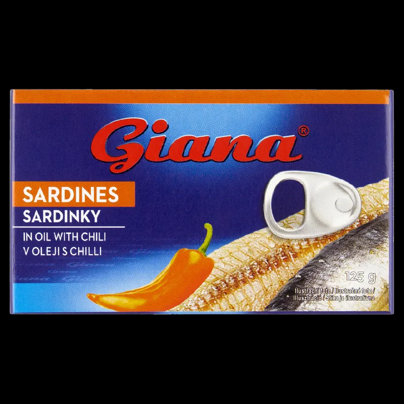 Giana Sardinky v oleji s Chilli 125 g