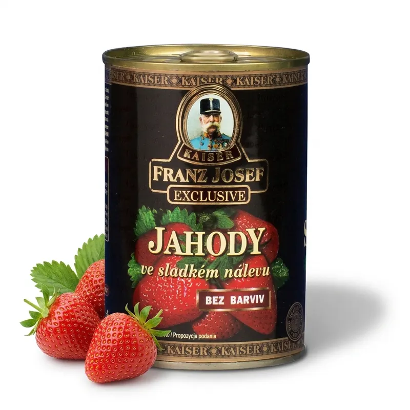 Jahody ve sladkém nálevu 425 ml