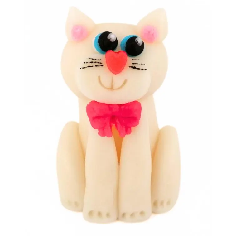 Figurka 3D kočička bílá 60 g
