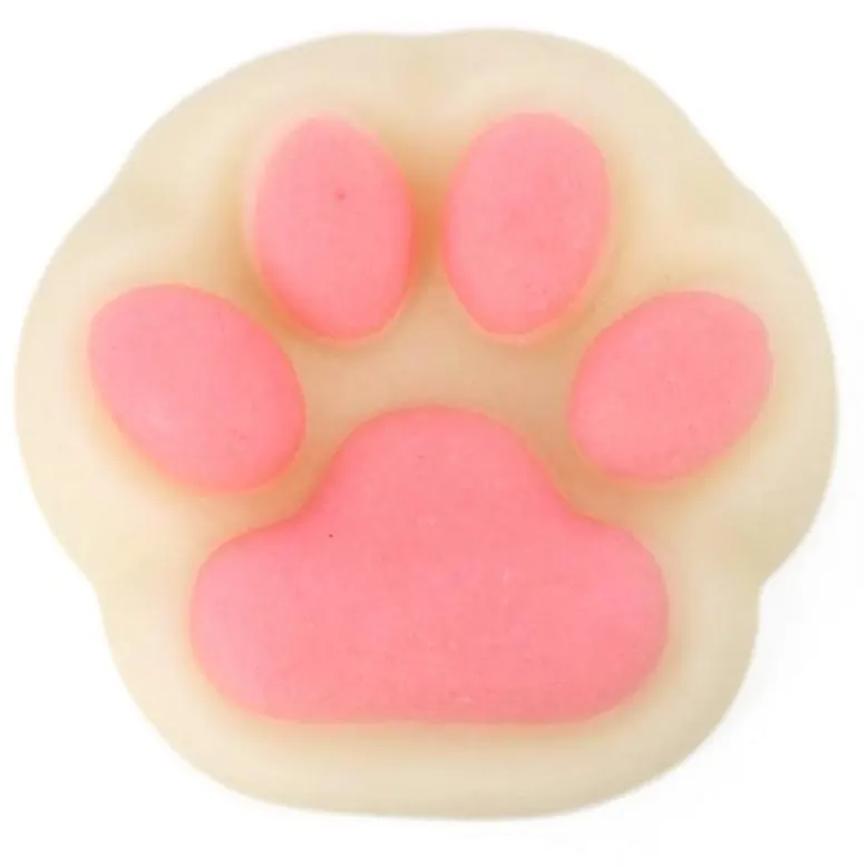 Cukrové tlapky růžové, 2 ks, 50 g