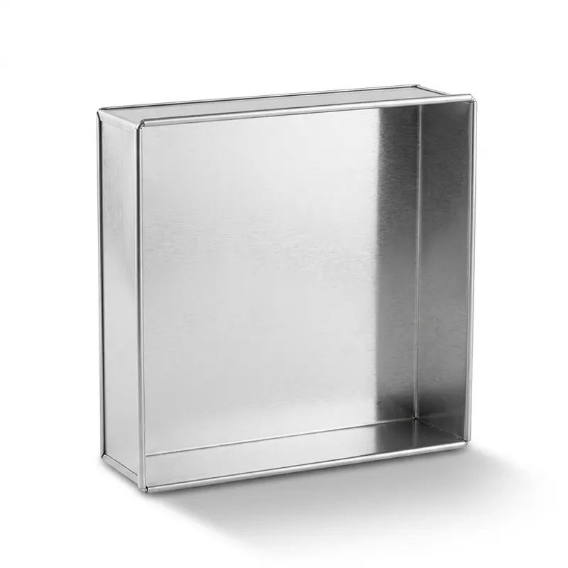 Dortová forma čtverec 14 x 14 x 7,5 cm pocínovaný plech