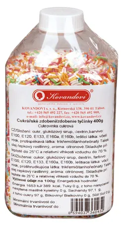KOVANDOVI Cukrový posyp - tyčinky 400 g