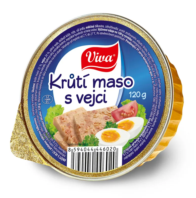 Viva Krůtí maso s vejci 120 g