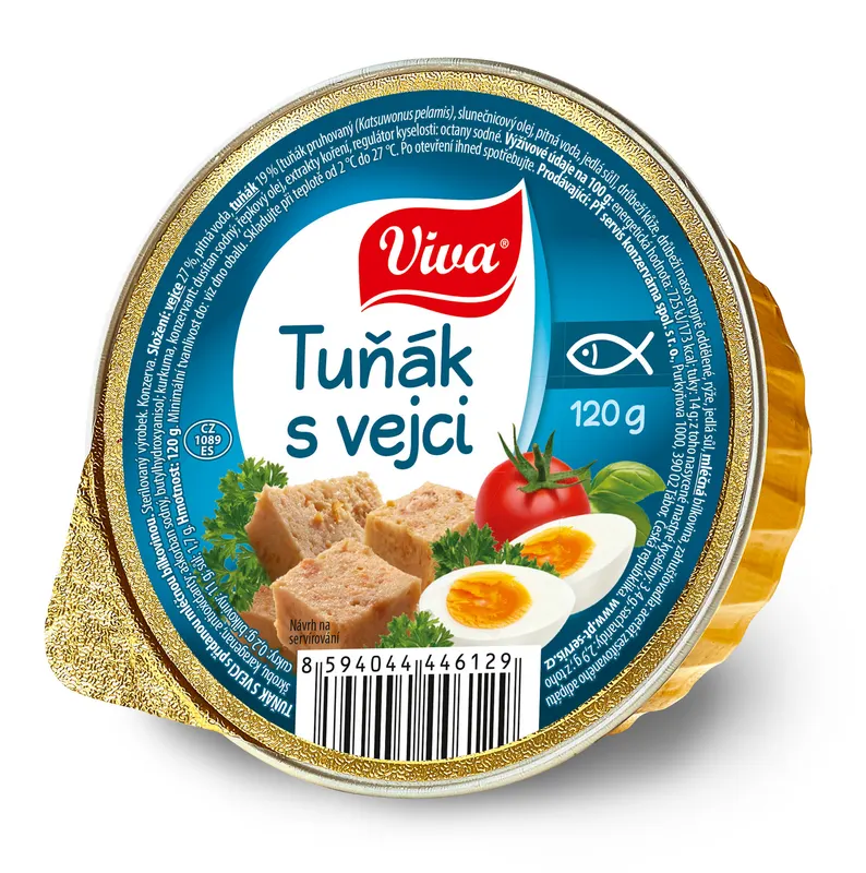 Viva tuňák s vejci 120 g