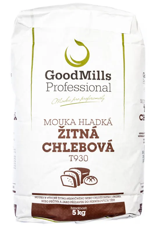 GOODMILLS PROFESSIONAL Mouka hladká žitná chlebová T930 5 kg