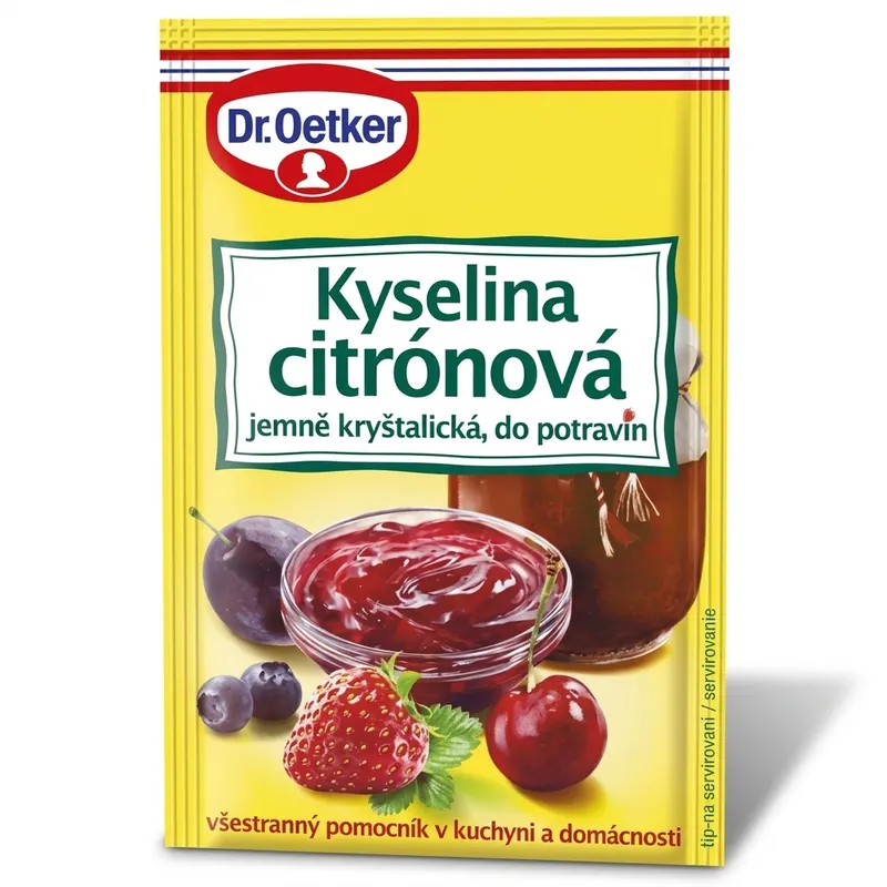 Dr. Oetker Kyselina citrónová v prášku, 20 g