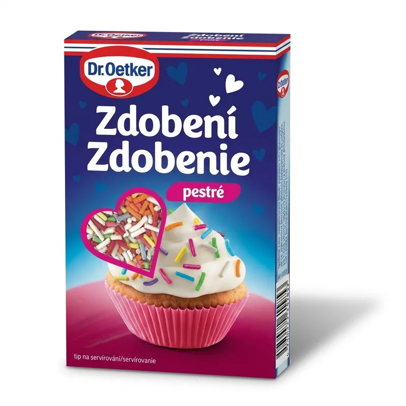 Barevná cukrová rýže Dr. Oetker pestrá 80 g
