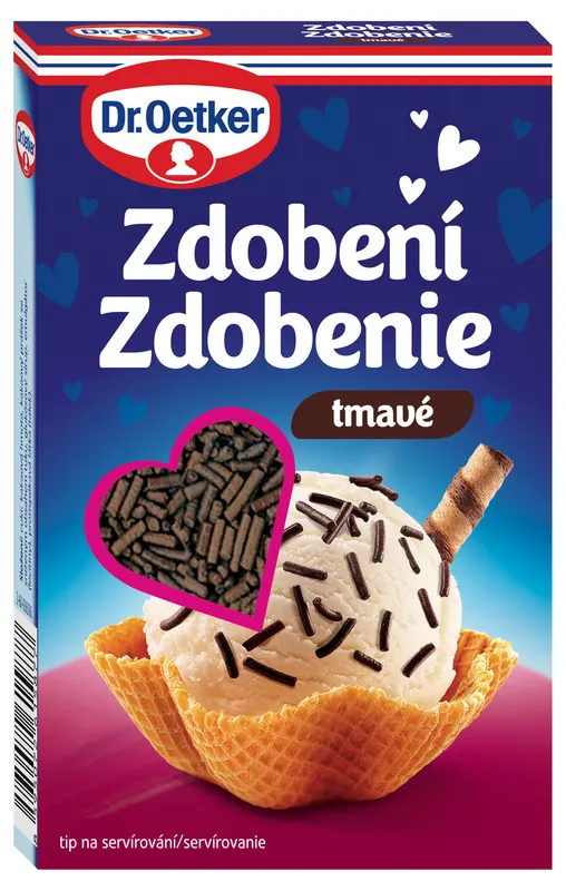 Tmavé čokoládové zdobení - čokoládová rýže 80g