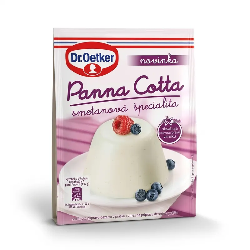 Panna cotta s vanilkou, prášek na dezert 50 g