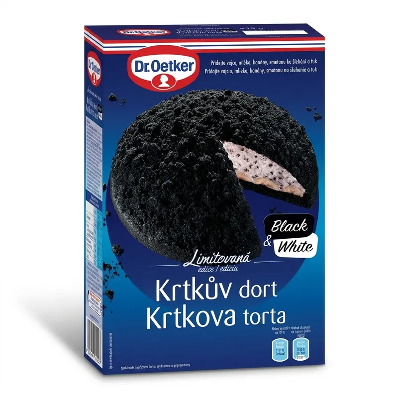 Krtkův dort Black&White v limitované edici 435 g
