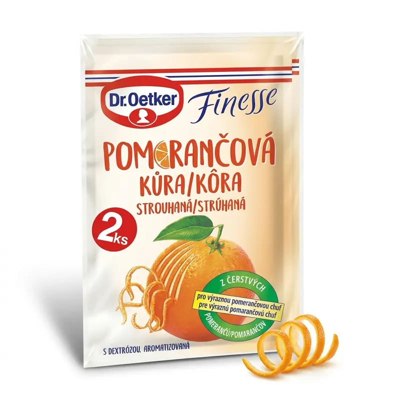 Strouhaná pomerančová kůra Finesse 2x6 g