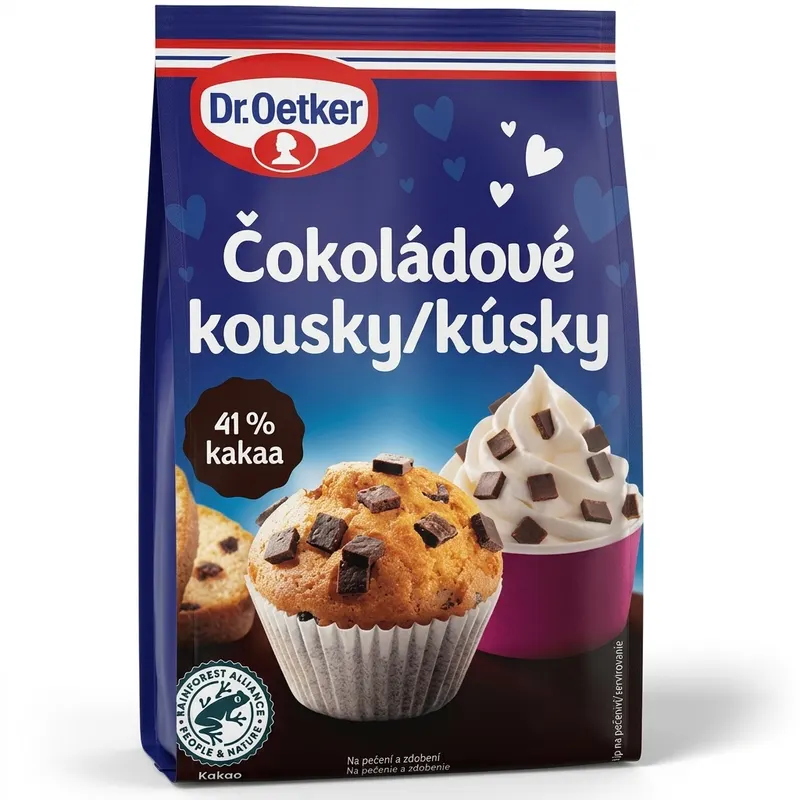 Dr. Oetker čokoládové kousky hořké 41 % 70 g