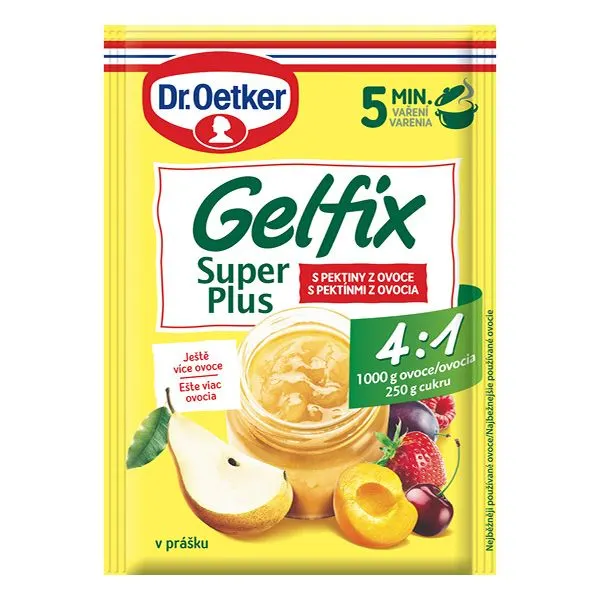 Gelfix PLUS 4:1 Směs na přípravu džemů a marmelád 20 g (KARTON 10 ks)