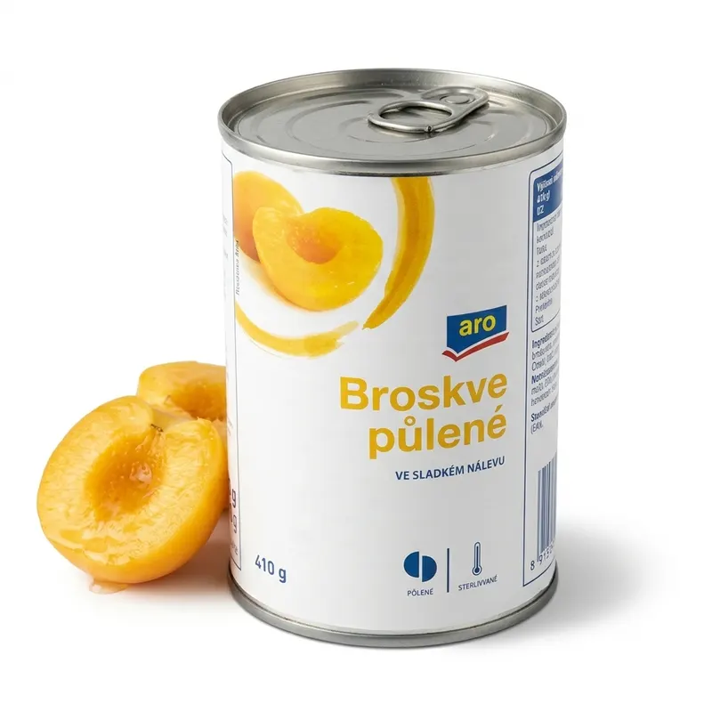 Broskve půlené 425 ml plech