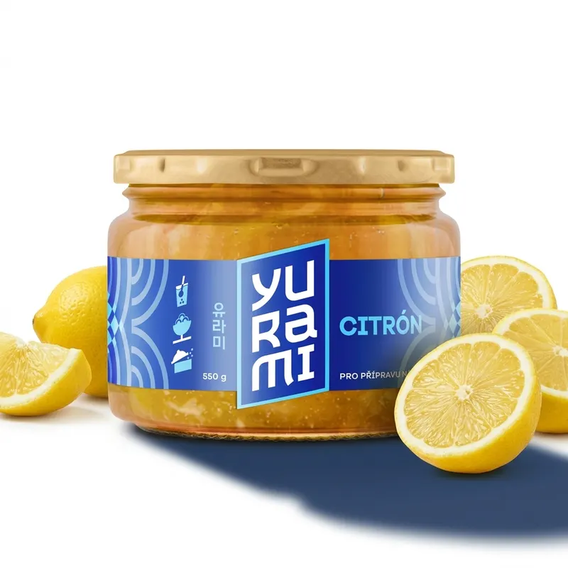 Citrónový koncentrát na nápoje Yurami 550 g