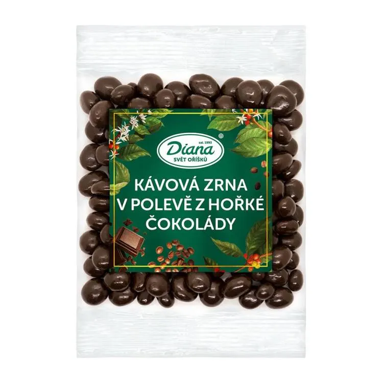 Kávová zrna v hořké čokoládě 100 g