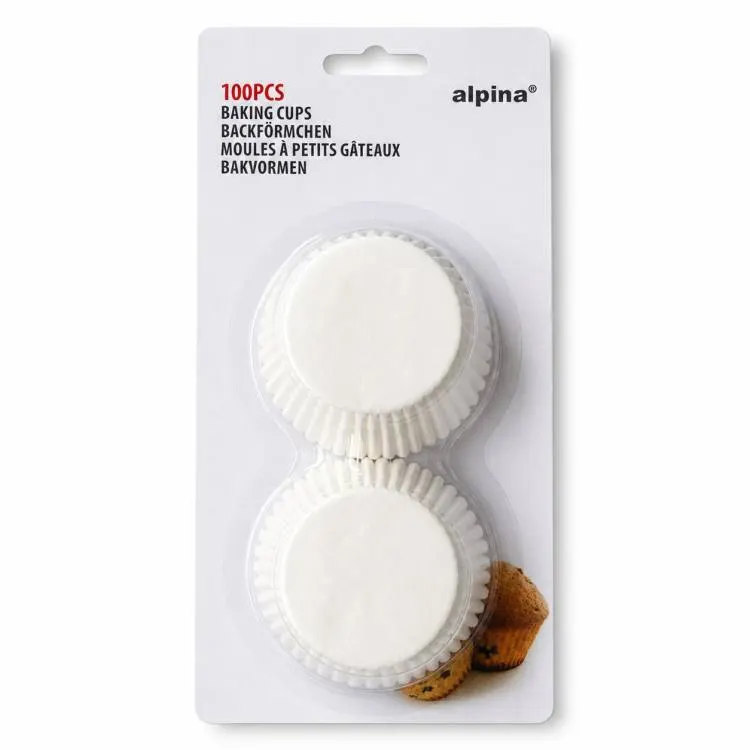Košíčky na muffiny bílé 7 x 3 cm 100 ks