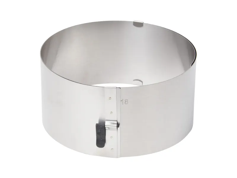 Nastavitelný dortový ráfek z nerezu 17–30 cm