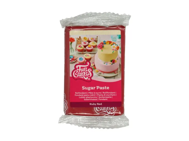Fondán Fun Cakes rubínově červený vanilka 250 g