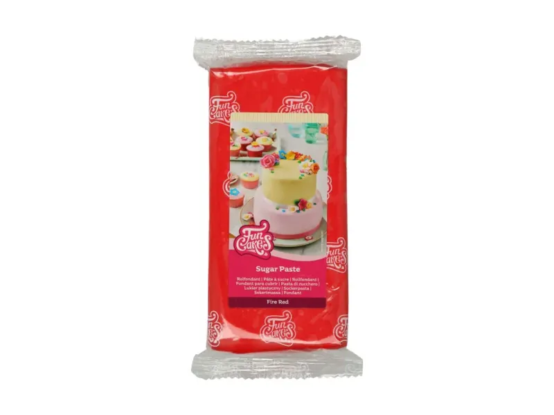 Fondán Fun Cakes ohnivě červený vanilka 1 kg
