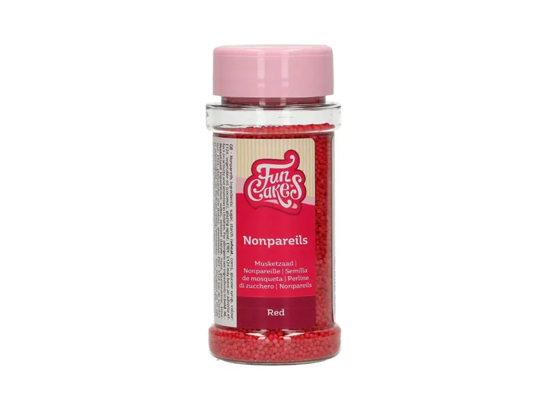 Nonpareils perličky červené cukrové zdobení 80 g