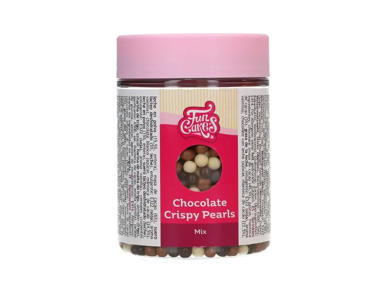 Křupavé čokoládové perličky mix bílá, mléčná a hořká 155 g